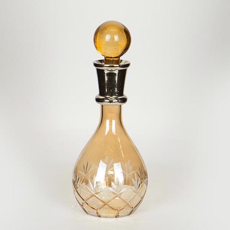 ESTHETI home - ΣΗΜΑΝΤΙΚΟ: Σε περίπτωση διαφοράς τιμής από το κατάστημα ισχύει παντα και μόνο η τιμή του καταστήματος ESTHETI home Καράφα Γυάλινη/Μεταλλική Μελί Φ11x22cm 752