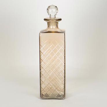 ESTHETI home Καράφα με Εγκοπές Γυάλινη Σομόν 8x8x31cm 752-10533