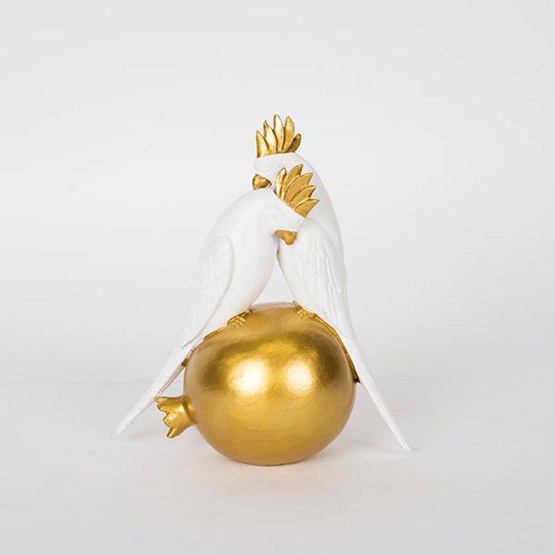 ESTHETI home Επιτραπέζιο Διακοσμητικό Παπαγάλος Λευκό/Χ