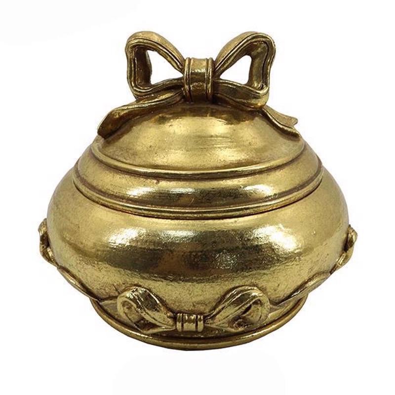 ESTHETI home Μπιζουτιέρα Resin Χρυσή Φ14x11.2cm 752-170