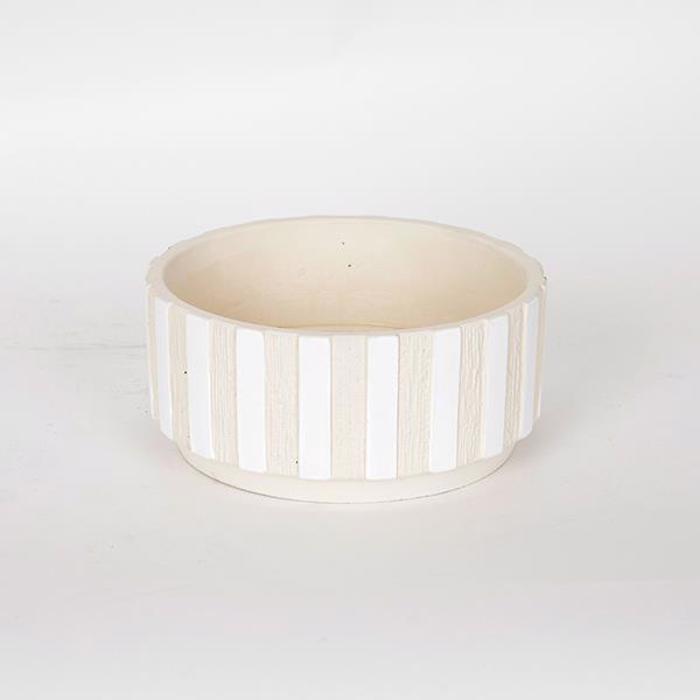 ESTHETI home Kaspo Tsimentenio Bez/Lefko F20x9cm 752-18030