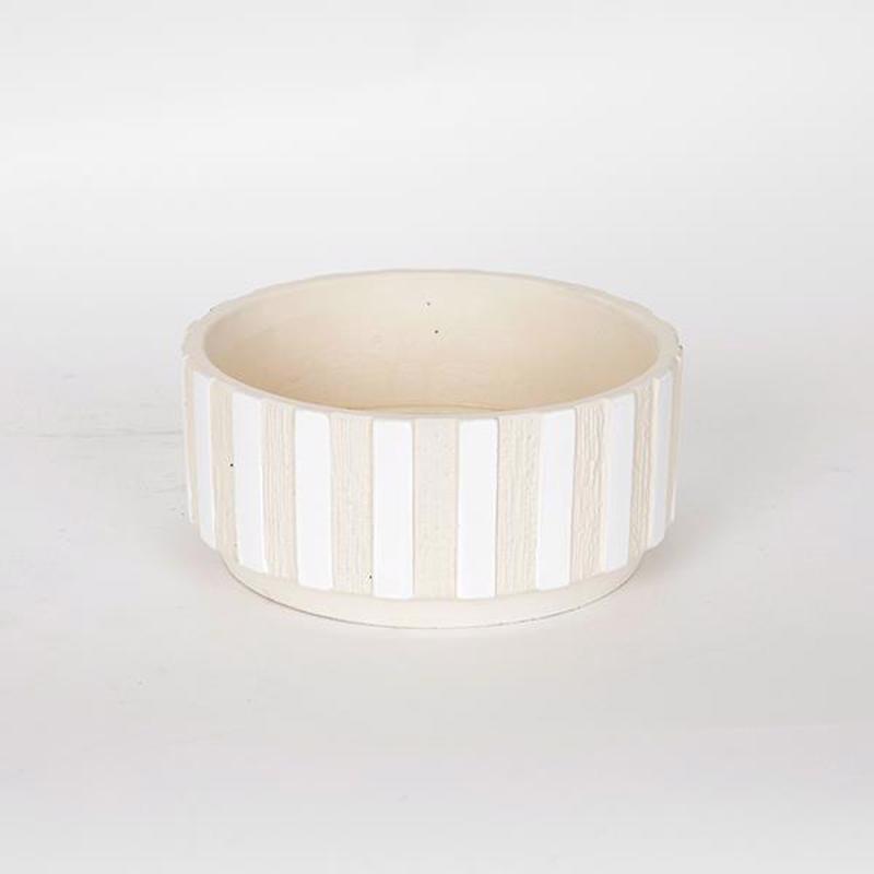 ESTHETI home Κασπώ Τσιμεντένιο Μπεζ/Λευκό Φ20x9cm 752-18030