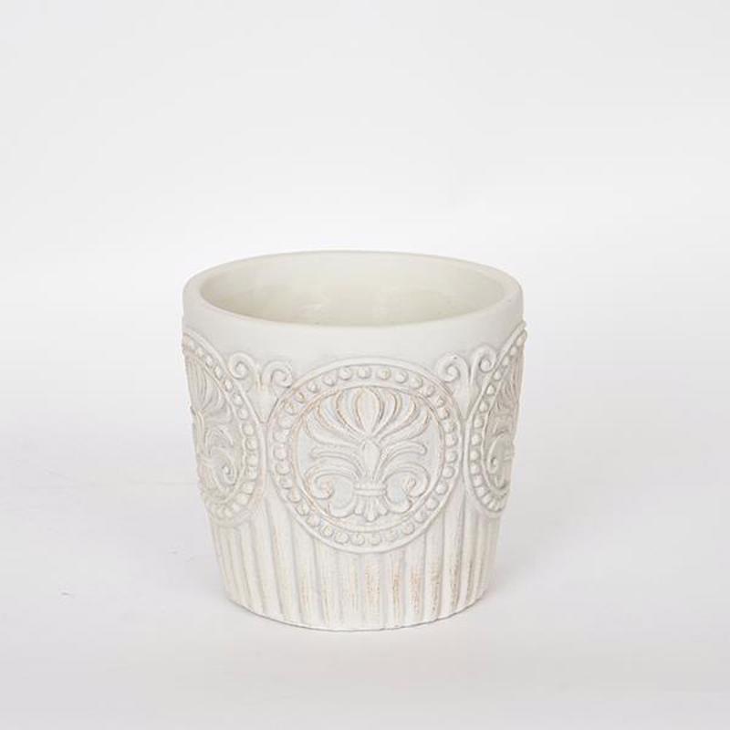 ESTHETI home Κασπώ Γκρι με Σχέδιο 17.5x17.5x16cm 752-18