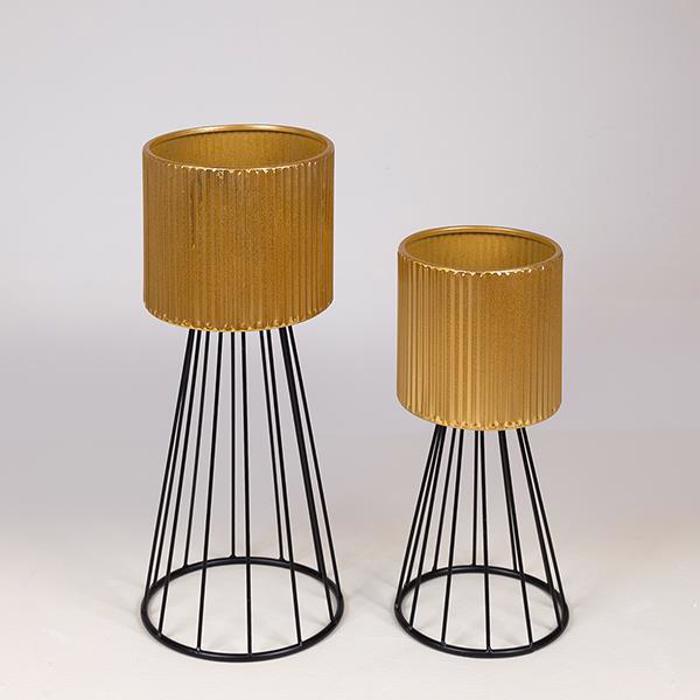 ESTHETI home Set ton 2 Kaspo Metalliko Xruso/Mavro F21.5x51cm/F18.5x40.5cm 752-18092