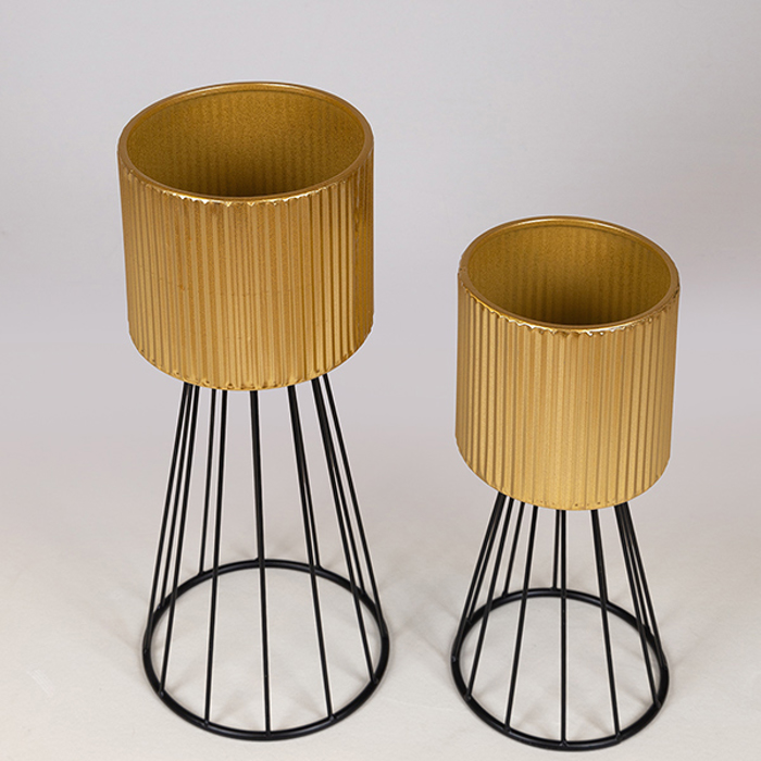 ESTHETI home Set ton 2 Kaspo Metalliko Xruso/Mavro F21.5x51cm/F18.5x40.5cm 752-18092