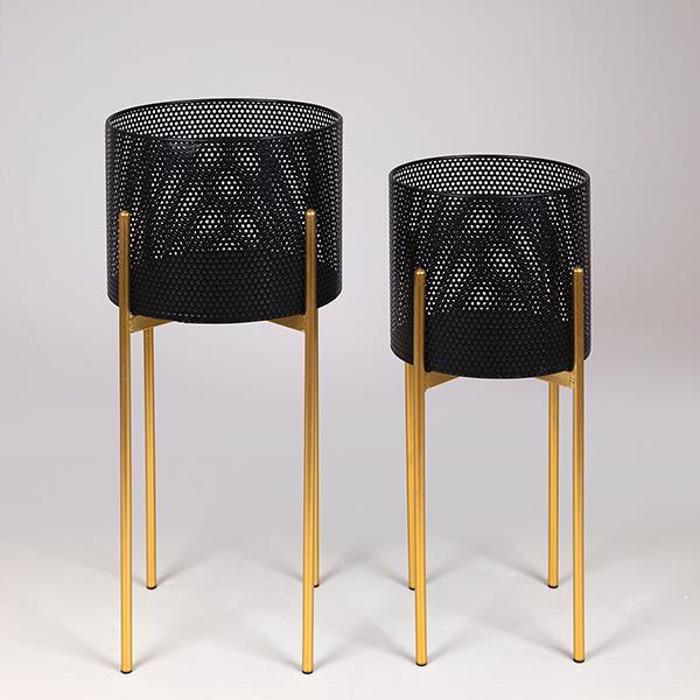 ESTHETI home Set ton 2 Kaspo Metalliko Mavro/Xruso F29x60cm/F25x54cm 752-18093