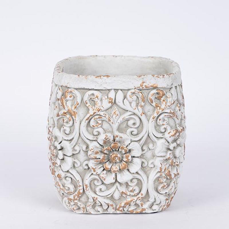 ESTHETI home Κασπώ Τσιμεντένιο Λευκό Φ17.5x17.5cm 752-1