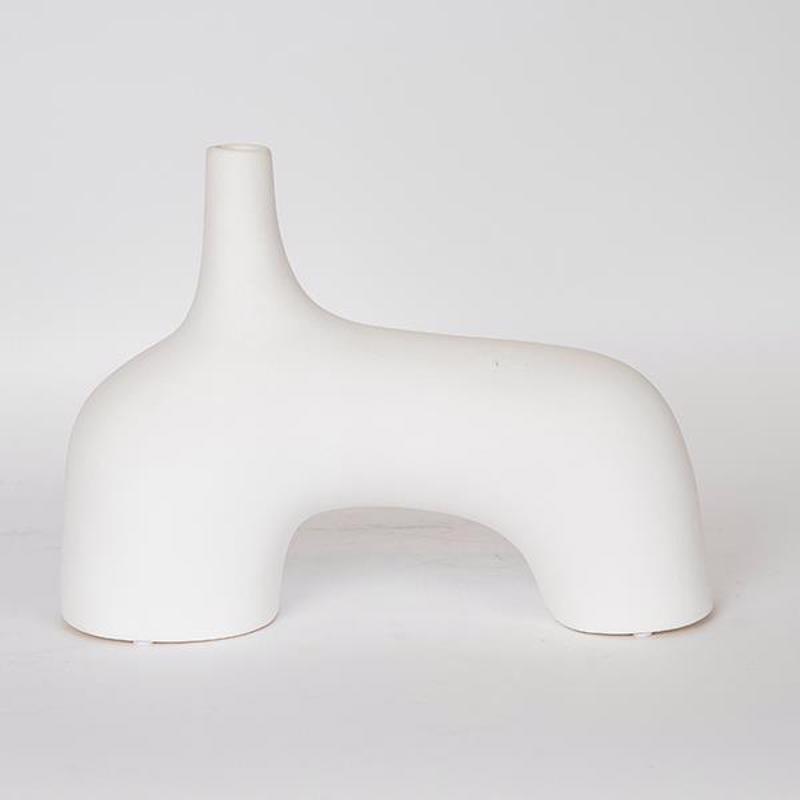 ESTHETI home Βάζο Κεραμικό Λευκό 34x10x25cm 752-20141