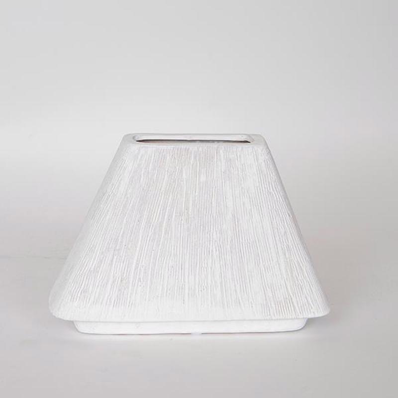 ESTHETI home Βάζο Κεραμικό Λευκό 25x8x17cm 752-20153