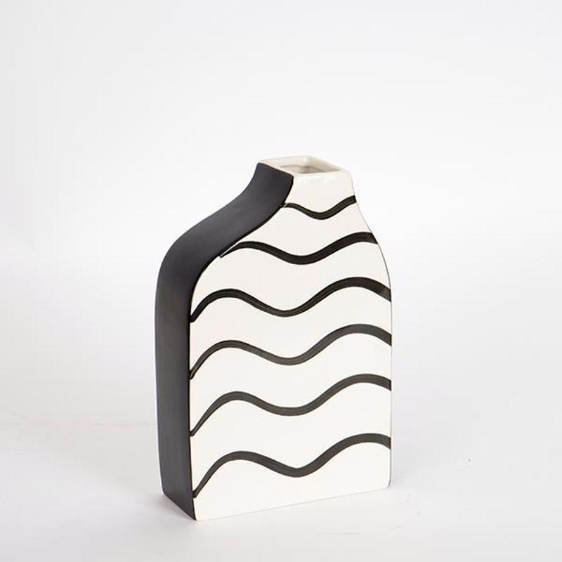 ESTHETI home Βάζο Κεραμικό Μπεζ 15x6x23cm 752-20198