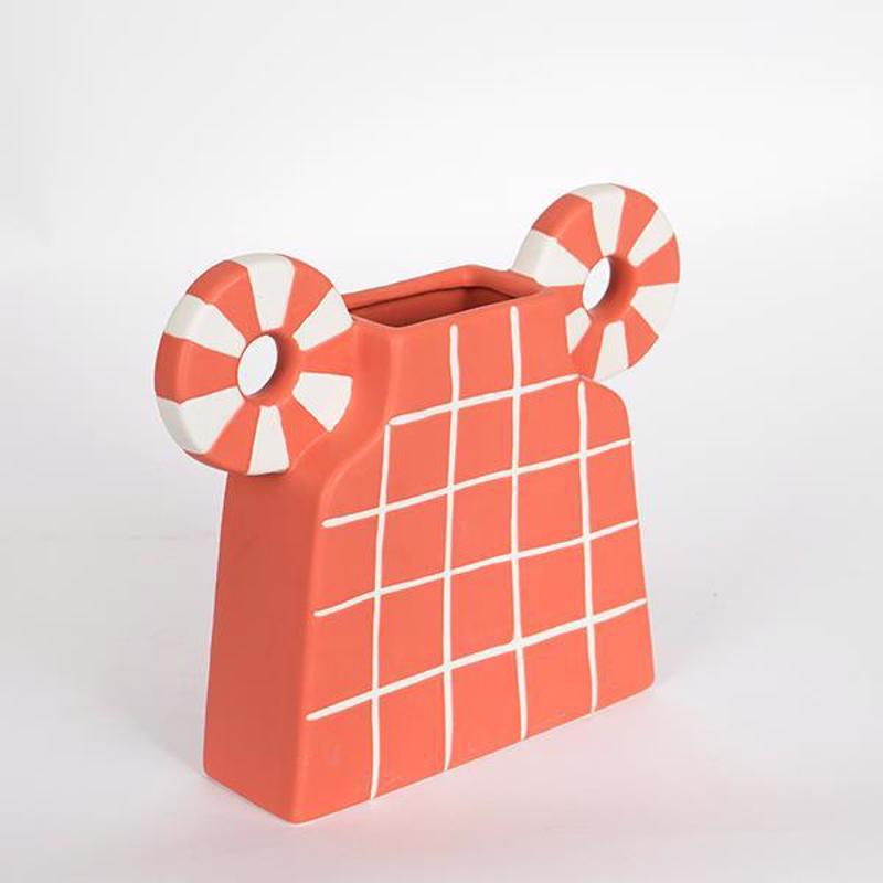 ESTHETI home Βάζο Κεραμικό Σομόν 30.6x8x22.5cm 752-20207