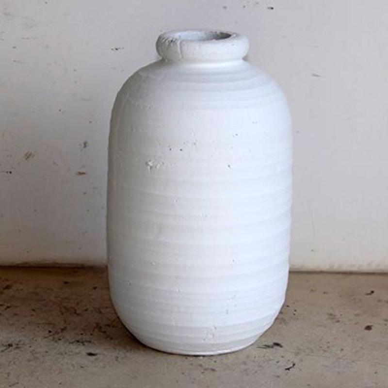 ESTHETI home - ΣΗΜΑΝΤΙΚΟ: Σε περίπτωση διαφοράς τιμής από το κατάστημα ισχύει παντα και μόνο η τιμή του καταστήματος ESTHETI home Βάζο Κεραμικό Λευκό 20x20x33.5cm 752-20265