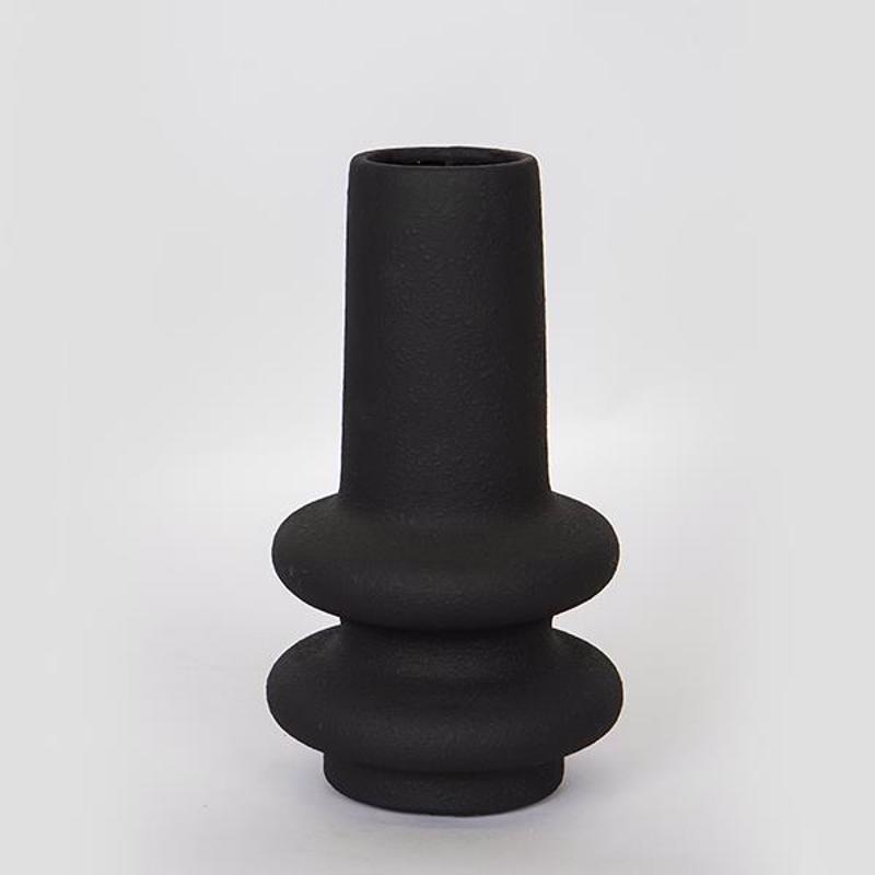 ESTHETI home Βάζο Κεραμικό Μαύρο 18x18x32cm 752-20273