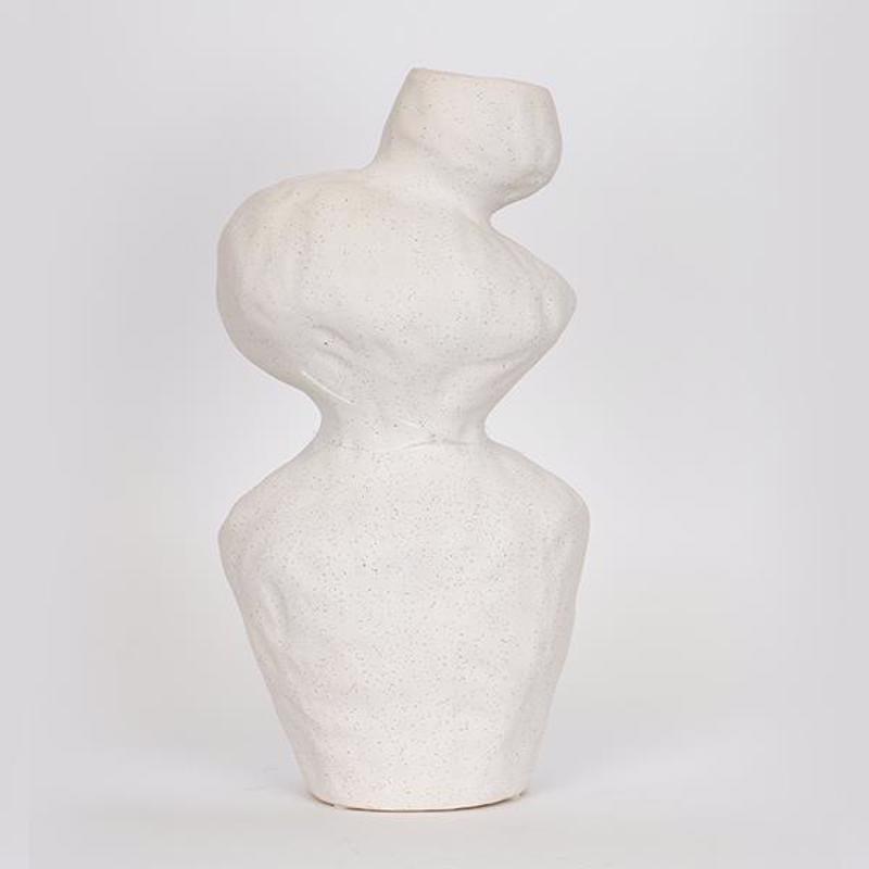 ESTHETI home Βάζο Κεραμικό Λευκό 17x13.5x32cm 752-20300