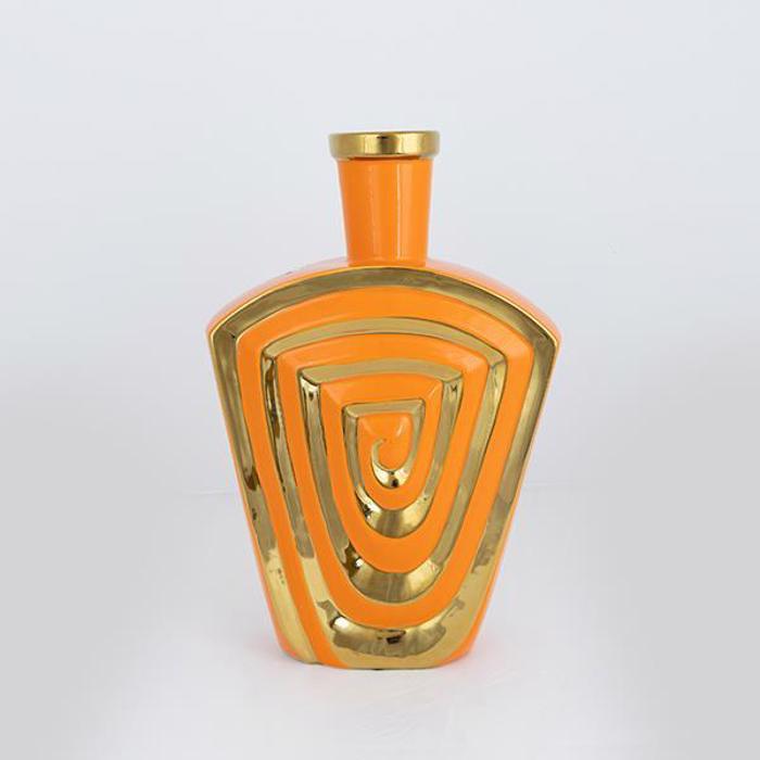 ESTHETI home Bazo Keramiko Portokali/Xruso 23.7x9.5x37.5cm 752-20344