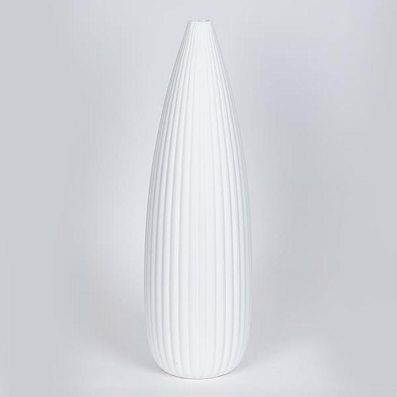 ESTHETI home Βάζο Κεραμικό Λευκό Φ13.5x46cm 752-20395