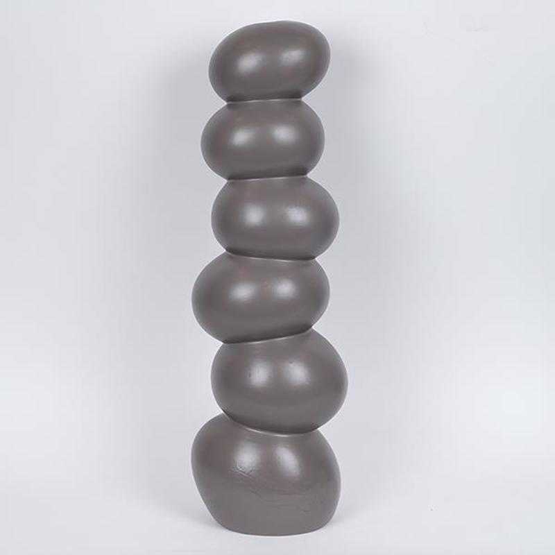 Διακοσμητικά Επιτραπέζια agiovlasitishome - ΣΗΜΑΝΤΙΚΟ: Σε περίπτωση διαφοράς τιμής από το κατάστημα ισχύει παντα και μόνο η τιμή του καταστήματος ESTHETI home Βάζο Κεραμικό Σκούρο Γκρι 20.5x17.1x65.3cm