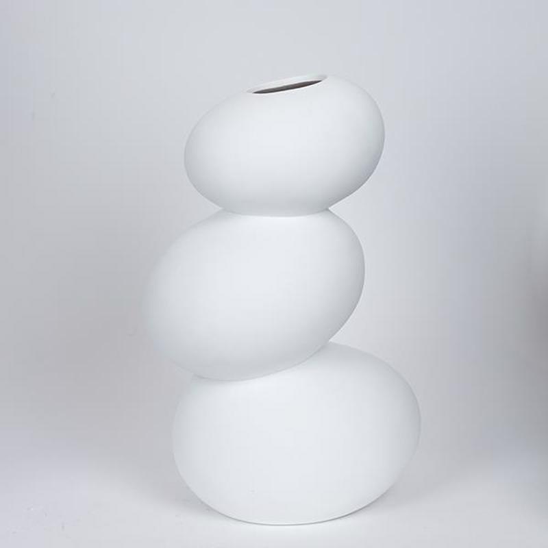 ESTHETI home Βάζο Κεραμικό Λευκό 21x17x32.2cm 752-20404