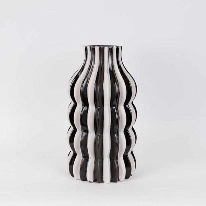 ESTHETI home Bazo Keramiko Mavro/Lefko F21x38cm 752-20427