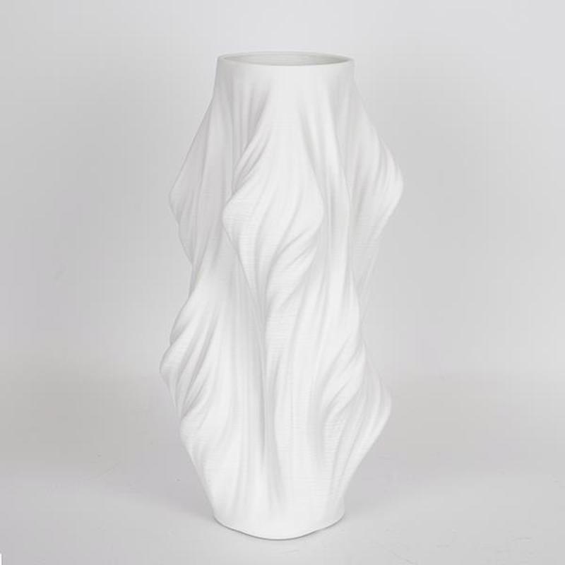 ESTHETI home Βάζο Πορσελάνης 3D Λευκό 16x16x33cm 752-21