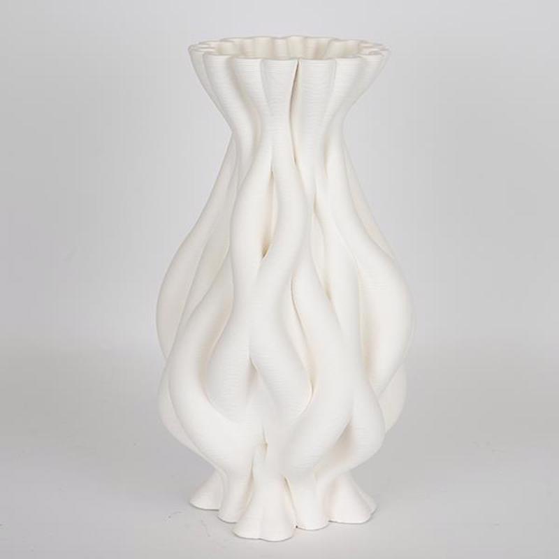 ESTHETI home Βάζο Πορσελάνης 3D Λευκό Φ17x33.5cm 752-21