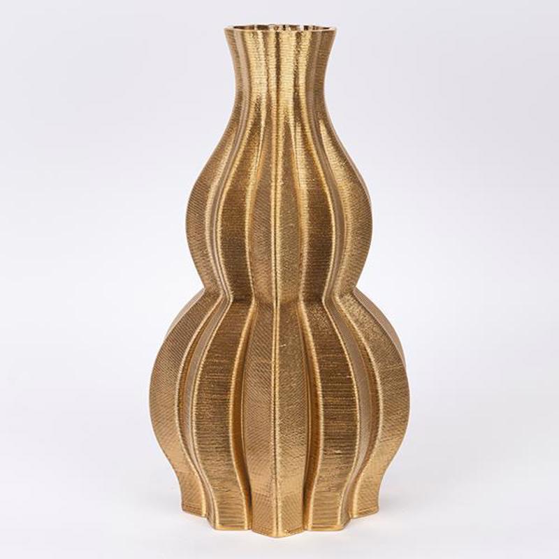 ESTHETI home Βάζο Πορσελάνης 3D Χρυσό Φ19x35cm 752-2109