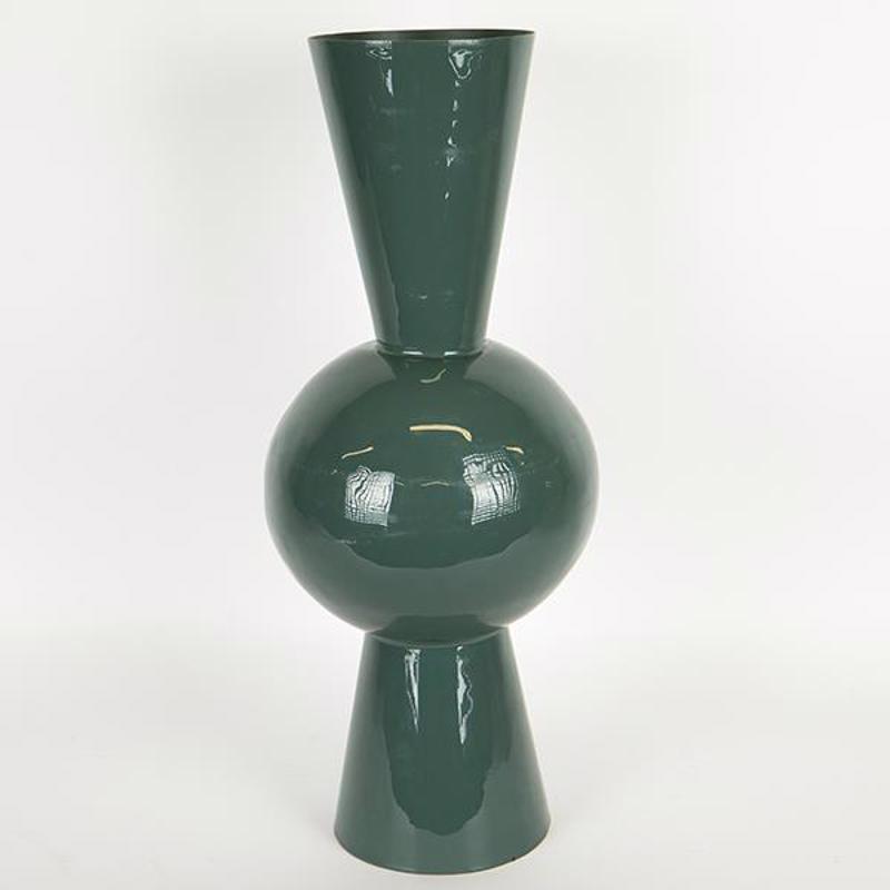 ESTHETI home Βάζο Μεταλλικό Πράσινο Σκούρο 25x25x60cm 7