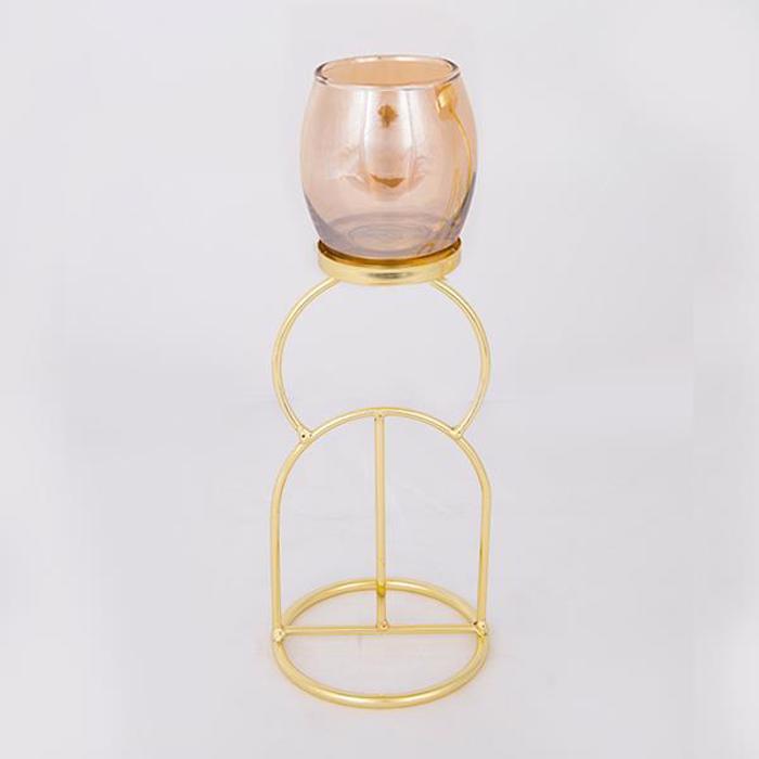 ESTHETI home Kiropigo Reso Metalliko Xruso me Meli Gyali F10.5x28cm 752-24021
