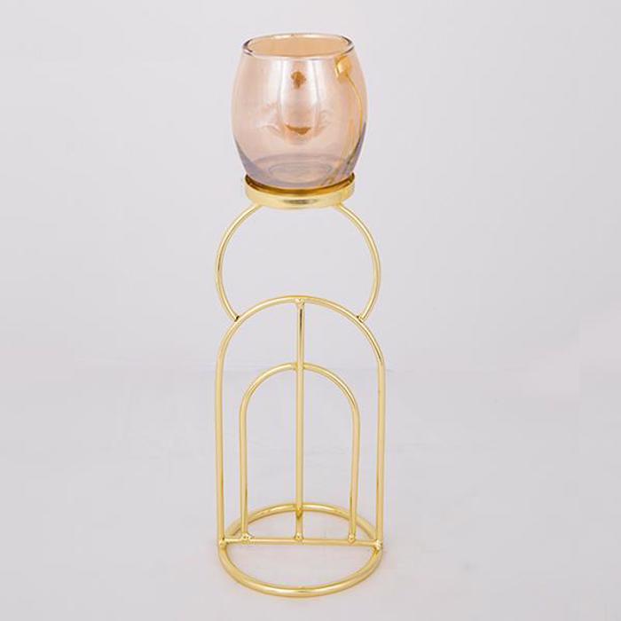 ESTHETI home Kiropigo Reso Metalliko Xruso me Meli Gyali F10.5x33cm 752-24022