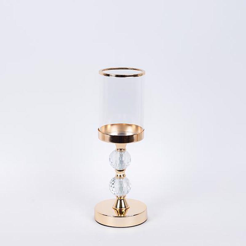 ESTHETI home Κηροπήγιο Μεταλλικό Χρυσό Φ12x34.5cm 752-24100