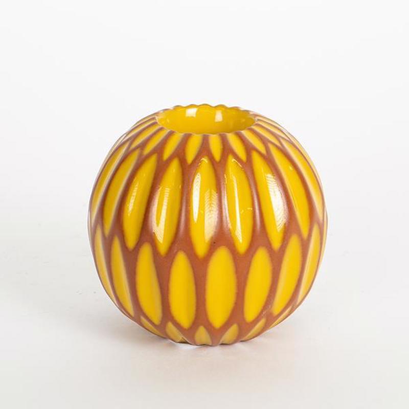 ESTHETI home - ΣΗΜΑΝΤΙΚΟ: Σε περίπτωση διαφοράς τιμής από το κατάστημα ισχύει παντα και μόνο η τιμή του καταστήματος ESTHETI home Κηροπήγιο Ρεσώ Κεραμικό Terracotta/Κίτρινο