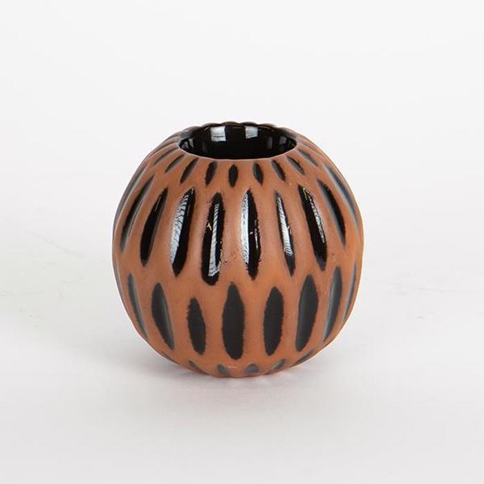 ESTHETI home Kiropigo Reso Keramiko Terracotta/Mavro F9.3x8.4cm 752-25017