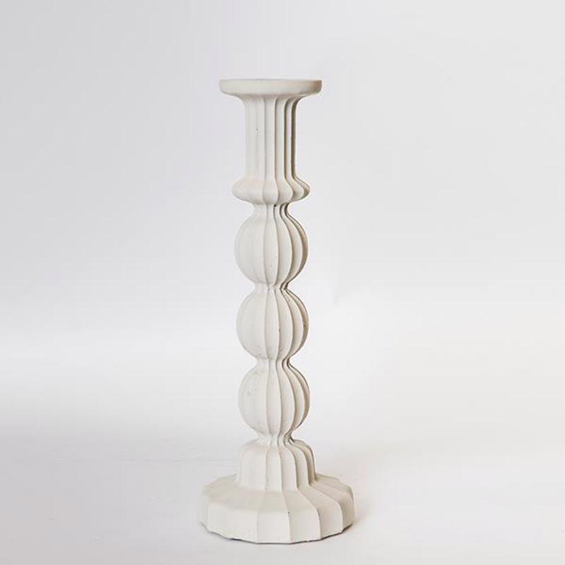 ESTHETI home Κηροπήγιο Κεραμικό Εκρού Φ13.5x37.5cm 752-