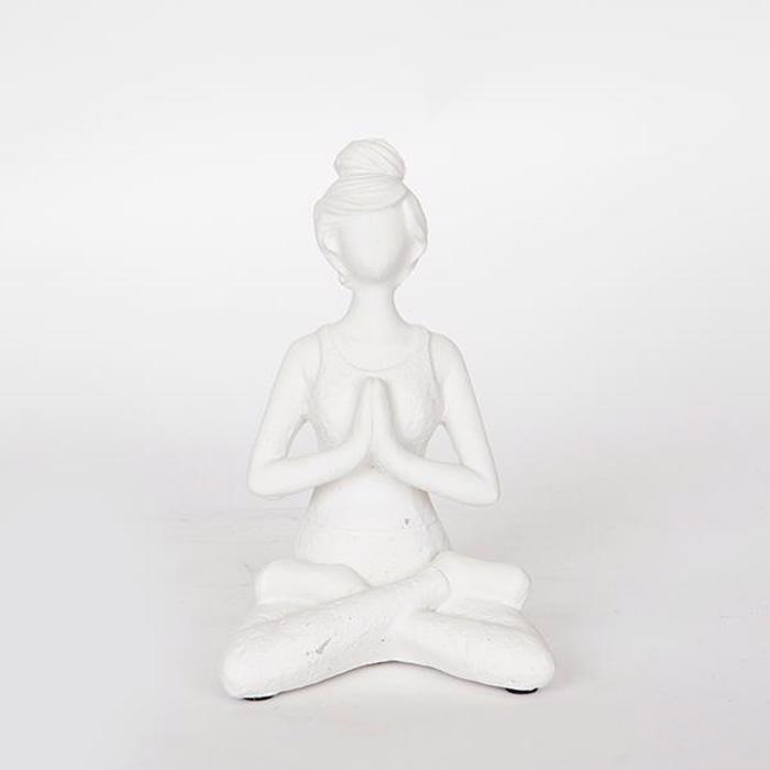 ESTHETI home Diakosmitiki Figura Resin Lefki 11x9x17.5cm 752-27018