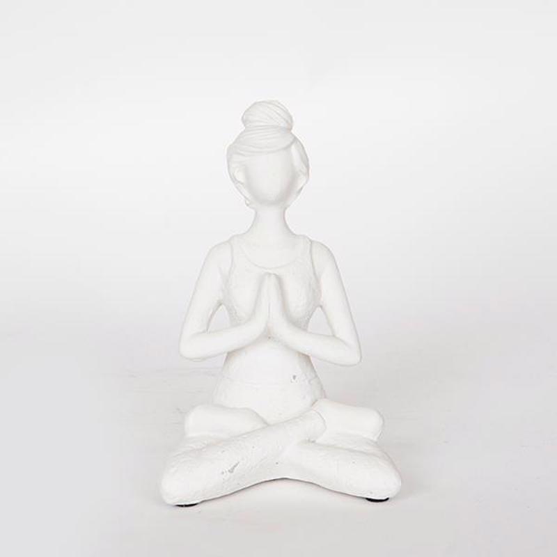 ESTHETI home - ΣΗΜΑΝΤΙΚΟ: Σε περίπτωση διαφοράς τιμής από το κατάστημα ισχύει παντα και μόνο η τιμή του καταστήματος ESTHETI home Διακοσμητική Φιγούρα Resin Λευκή 11x9x17.5