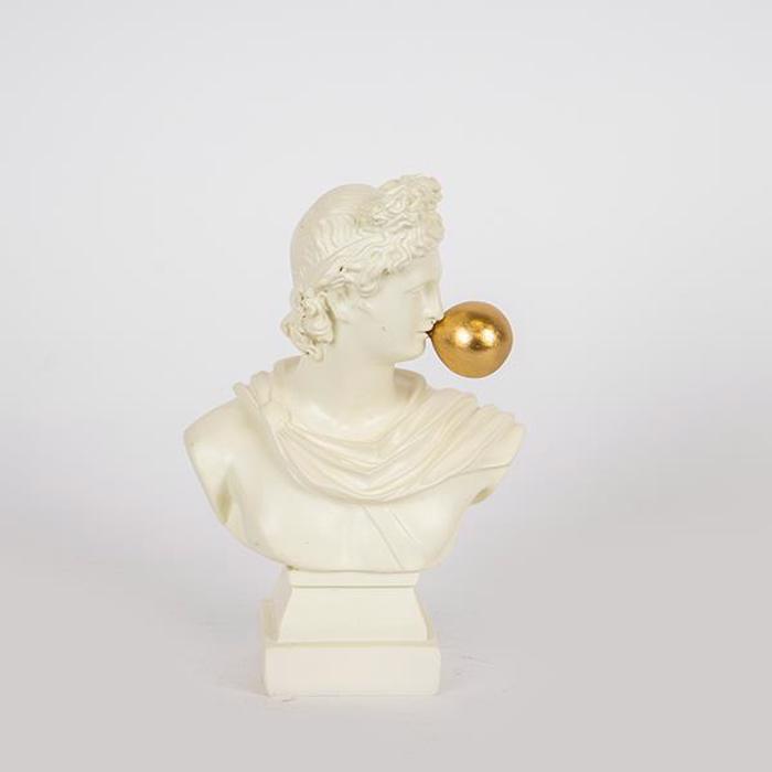 ESTHETI home Diakosmitiko Gupto Protomi Lefko/Xruso 10.5x6x16cm 752-27080