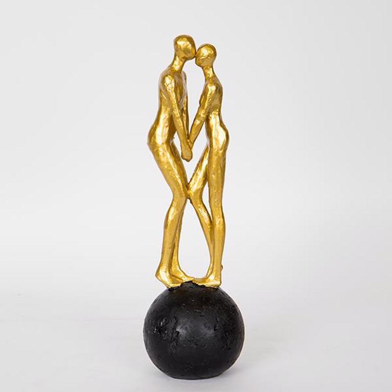 ESTHETI home - ΣΗΜΑΝΤΙΚΟ: Σε περίπτωση διαφοράς τιμής από το κατάστημα ισχύει παντα και μόνο η τιμή του καταστήματος ESTHETI home Διακοσμητικό Γλυπτό Ζευγάρι Χρυσό 9.5x9.5x