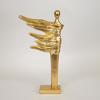ESTHETI home Epitrapezio Diakosmitiko Gynaikeia Figura Resin Xruso 21x6.9x40.2cm 752-27114