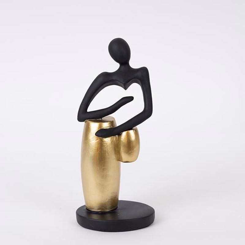 ESTHETI home Διακοσμητικό Γλυπτό ''Άνθρωπος με Μουσικό 