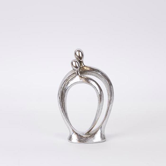 ESTHETI home Epitrapezio Diakosmitiko Figura-Zevgri Resin Asimi 13x5.5x22cm 752-27168