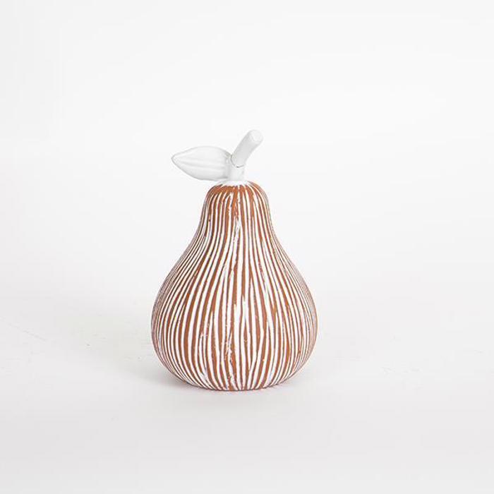 ESTHETI home Diakosmitiko Axladi Keramiko Terracotta/Lefko F10.5x16.2cm 752-28515