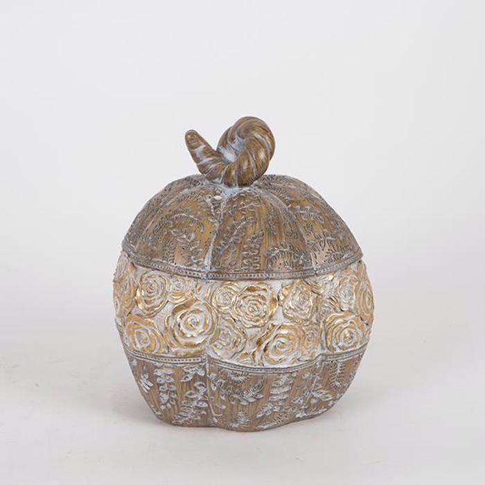 ESTHETI home Diakosmitiki Kolokutha Xrusi/Kafe 15.5x15x17cm 752-28523