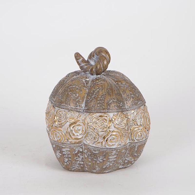 ESTHETI home - ΣΗΜΑΝΤΙΚΟ: Σε περίπτωση διαφοράς τιμής από το κατάστημα ισχύει παντα και μόνο η τιμή του καταστήματος ESTHETI home Διακοσμητική Κολοκύθα Χρυσή/Καφέ 15.5x15x1