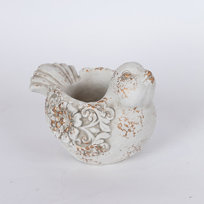 ESTHETI home Kaspo ''Pouli'' Tsimentenio Lefko 19x15x13.5cm 752-28581