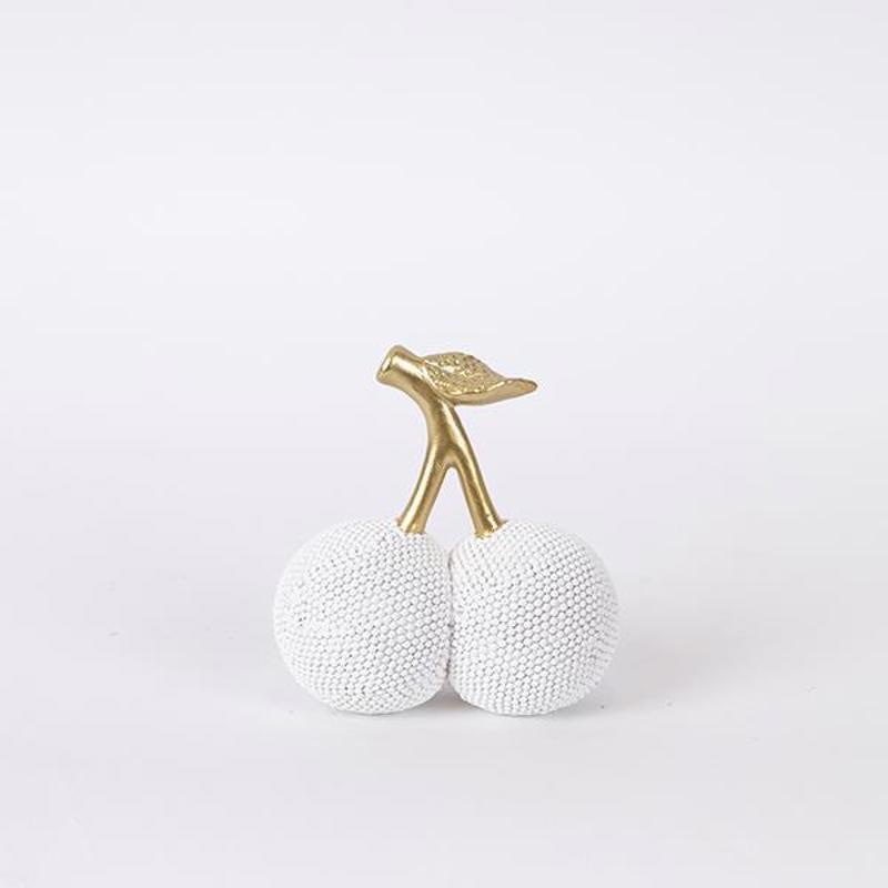 ESTHETI home Διακοσμητικό Κεράσι Resin Λευκό/Χρυσό 10.5