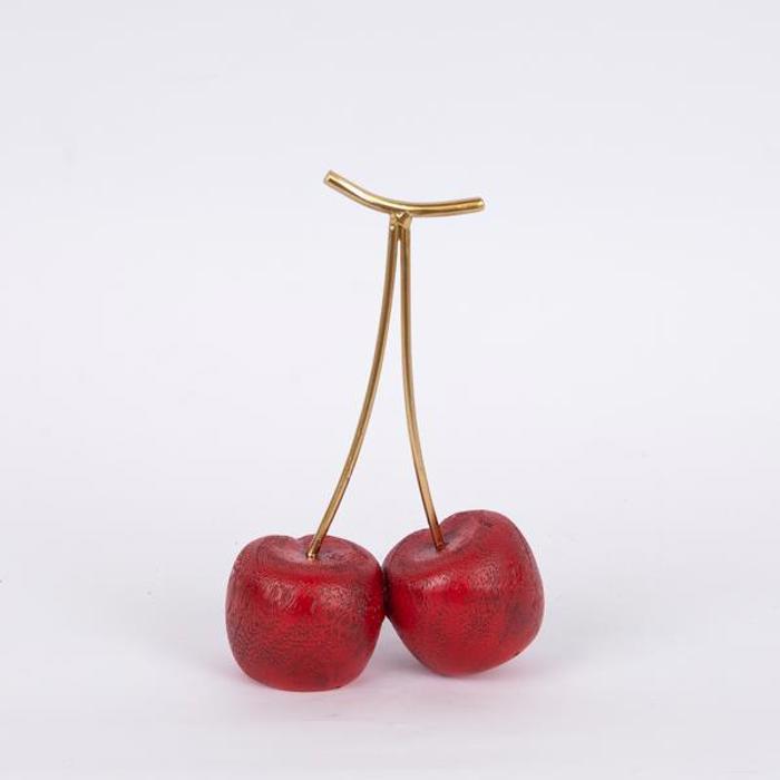ESTHETI home Diakosmitiko Kerasi Resin Kokkino/Xruso 12.9x6x20cm 752-28602