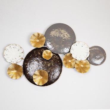 ESTHETI home Διακοσμητικό Τοίχου Λευκό/Μαύρο/Γκρι/Χρυσό 96x8x55cm 755-10067