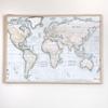 ESTHETI home Pinakas me Plaisio ''ufilios'' Krem/Mpez/Prasinos 70x3x50cm 755-12171