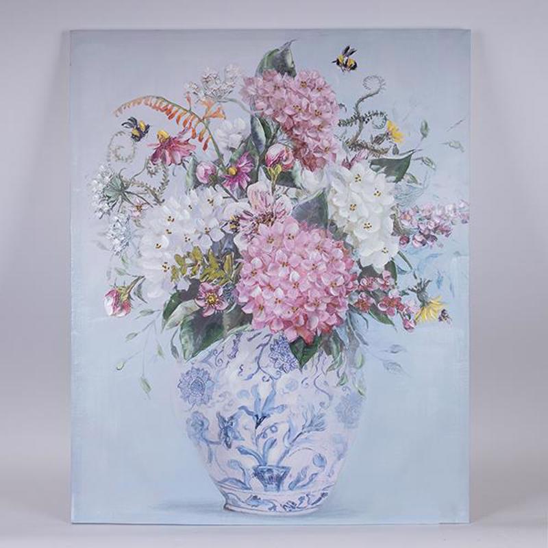 ESTHETI home - ΣΗΜΑΝΤΙΚΟ: Σε περίπτωση διαφοράς τιμής από το κατάστημα ισχύει παντα και μόνο η τιμή του καταστήματος ESTHETI home Πίνακας Καμβάς ''Βάζο με Λουλούδια'' Πολύχ