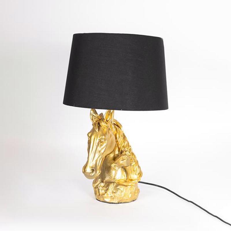 ESTHETI home - ΣΗΜΑΝΤΙΚΟ: Σε περίπτωση διαφοράς τιμής από το κατάστημα ισχύει παντα και μόνο η τιμή του καταστήματος ESTHETI home Επιτραπέζιο Φωτιστικό ''Άλογο'' Resin Χρυσ